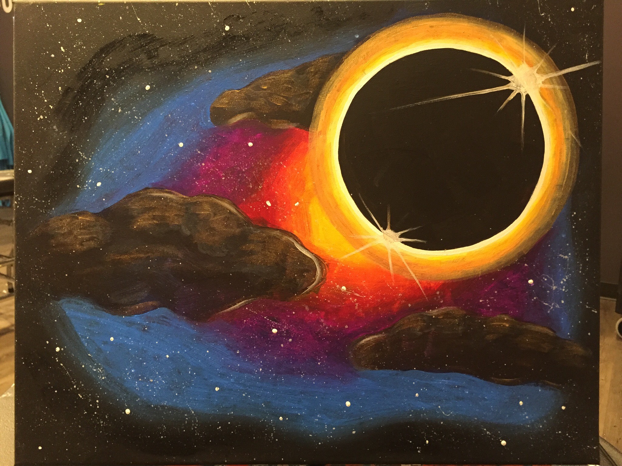 Total Solar Eclipse Pinot's Palette Painting